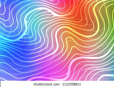 Light Multicolor, Rainbow vector natural abstract background. Glitter abstract illustration with doodles and Zen tangles. The pattern can be used for wallpapers and coloring books.
