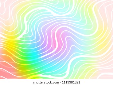 Light Multicolor, Rainbow vector natural elegant template. Doodles on blurred abstract background with gradient. Hand painted design for web, wrapping, wallpaper.