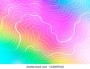 Light Multicolor, Rainbow vector natural abstract template. Brand-new colored illustration in blurry style with doodles. Hand painted design for web, leaflet, textile.