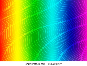 Light Multicolor, Rainbow vector natural abstract background. Geometric doodle illustration in Origami style with gradient. The textured pattern can be used for website.