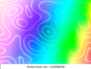 Light Multicolor, Rainbow vector natural elegant template. A vague abstract illustration with doodles in Indian style. Hand painted design for web, wrapping, wallpaper.