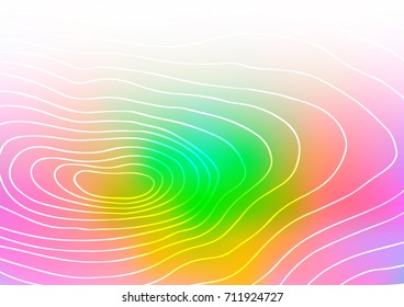 Light Multicolor, Rainbow vector natural elegant pattern. Glitter abstract illustration with doodles and lines. A completely new design for your business.