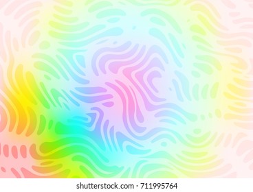 Light Multicolor, Rainbow vector natural elegant background. Doodles on blurred abstract background with gradient. Hand painted design for web, leaflet, textile.