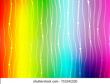Light Multicolor, Rainbow vector natural abstract template. Doodles on blurred abstract background with gradient. The pattern can be used for wallpapers and coloring books.