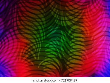 Light Multicolor, Rainbow vector natural abstract pattern. Colorful abstract illustration with lines in Asian style. The pattern can be used for heads of websites and designs.