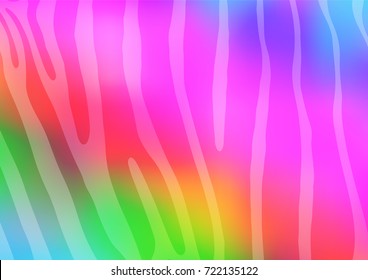 Light Multicolor, Rainbow vector natural abstract background. Doodles on blurred abstract background with gradient. Hand painted design for web, wrapping, wallpaper.