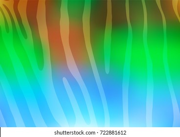 Light Multicolor, Rainbow vector natural abstract background. Doodles on blurred abstract background with gradient. The completely new template can be used for your brand book.