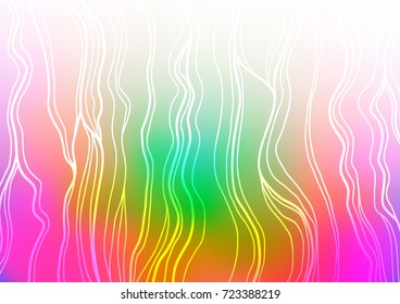 Light Multicolor, Rainbow vector natural abstract pattern. Creative illustration in blurred style with doodles and Zen tangles. The completely new template can be used for your brand book.