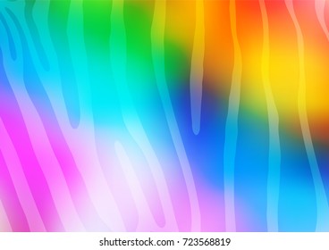 Light Multicolor, Rainbow vector natural abstract pattern. Glitter abstract illustration with doodles and Zen tangles. Hand painted design for web, wrapping, wallpaper.