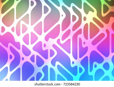 Light Multicolor, Rainbow vector natural abstract pattern. Glitter abstract illustration with doodles and Zen tangles. The pattern can be used for coloring books and pages for kids.