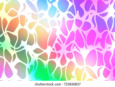 Light Multicolor, Rainbow vector natural abstract template. Geometric doodle illustration in Origami style with gradient. Brand-new design for your business.