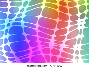 Light Multicolor, Rainbow vector natural elegant texture. Modern geometrical abstract illustration with doodles. Hand painted design for web, wrapping, wallpaper.