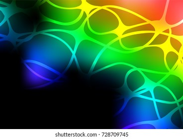 Light Multicolor, Rainbow vector natural abstract background. An elegant bright illustration with lines in Natural style. The template can be used as a background for cell phones.