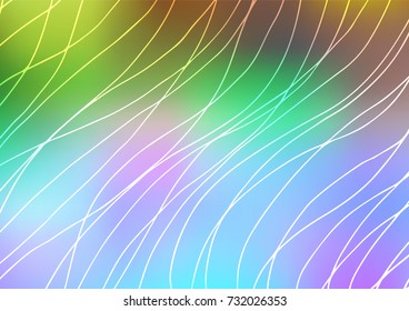 Light Multicolor, Rainbow vector natural abstract background. Glitter abstract illustration with doodles and Zen tangles. Brand-new style for your business design.