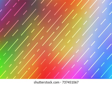 Light Multicolor, Rainbow vector natural elegant pattern. An elegant bright illustration with lines in Natural style. The pattern can be used for heads of websites and designs.