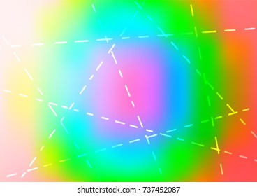 Light Multicolor, Rainbow vector natural abstract pattern. Modern geometrical abstract illustration with doodles. Hand painted design for web, leaflet, textile.