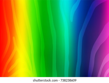 Light Multicolor, Rainbow vector natural elegant template. Colorful abstract illustration with lines in Asian style. The completely new template can be used for your brand book.