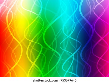 Light Multicolor, Rainbow vector natural abstract texture. A completely new color illustration in doodle style. Hand painted design for web, wrapping, wallpaper.