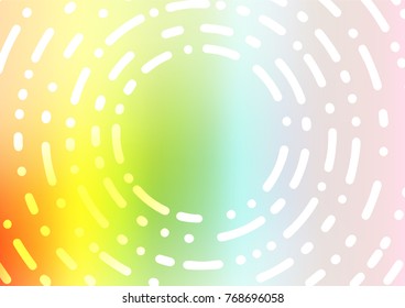 Light Multicolor, Rainbow vector natural abstract pattern. Modern geometrical abstract illustration with doodles. The template can be used as a background for cell phones.