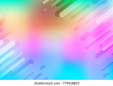 Light Multicolor, Rainbow vector natural elegant background. An elegant bright illustration with lines in Natural style. The textured pattern can be used for website.