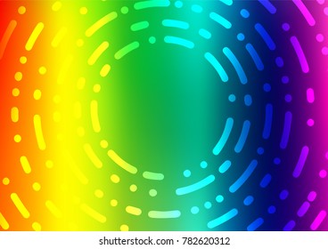 Light Multicolor, Rainbow vector natural elegant texture. Geometric doodle illustration in Origami style with gradient. Hand painted design for web, wrapping, wallpaper.