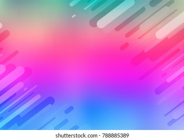 Light Multicolor, Rainbow vector natural abstract pattern. Brand-new colored illustration in blurry style with doodles. The pattern can be used for coloring books and pages for kids.