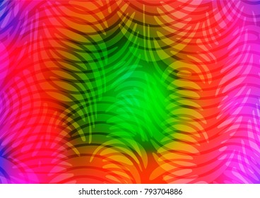 Light Multicolor, Rainbow vector natural elegant template. An elegant bright illustration with lines in Natural style. A completely new template for your business design.