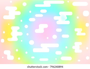 Light Multicolor, Rainbow vector natural abstract pattern. Decorative shining illustration with doodles on abstract template. The best blurred design for your business.