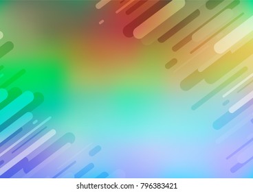 Light Multicolor, Rainbow vector natural abstract texture. Geometric doodle illustration in Origami style with gradient. Hand painted design for web, leaflet, textile.