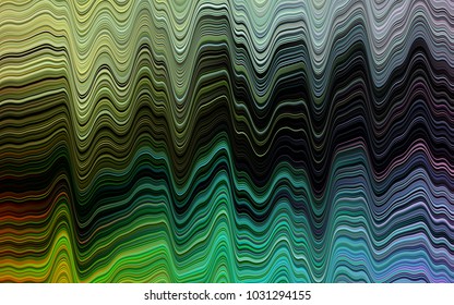 Light Multicolor, Rainbow vector pattern with lines, ovals. Brand-new colored illustration in marble style with gradient. Pattern for your business design.