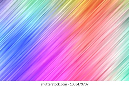 Light Multicolor, Rainbow vector pattern with bent lines. Modern gradient abstract illustration with bandy lines. A new texture for your  ad, booklets, leaflets.