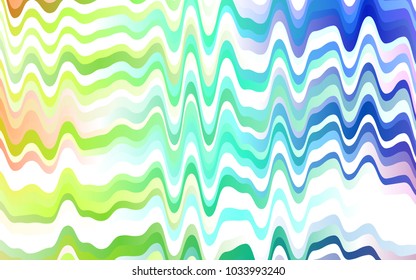 Light Multicolor, Rainbow vector pattern with lines, ovals. A completely new color illustration in marble style. A new texture for your  ad, booklets, leaflets.