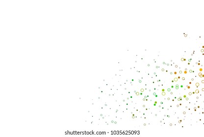 Light Multicolor, Rainbow vector  pattern with spheres. Beautiful colored illustration with blurred circles in nature style. Beautiful design for your business natural advert.