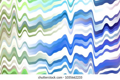 Light Multicolor, Rainbow vector pattern with curved circles. A sample with blurred bubble shapes. New composition for your brand book.