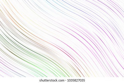 Light Multicolor, Rainbow vector pattern with bent ribbons. Geometric illustration in marble style with gradient.  A new texture for your  ad, booklets, leaflets.