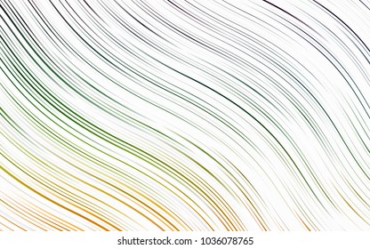Light Multicolor, Rainbow vector pattern with lines, ovals. Creative illustration in halftone marble style with gradient. Textured wave pattern for backgrounds.