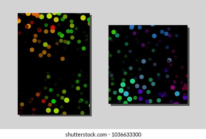 Light Multicolor, Rainbow vector pattern for posters. Blurred decorative design in abstract style with textbox. New design for a poster, banner of your website.