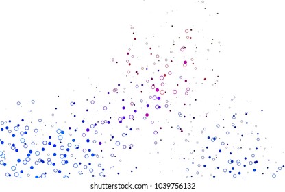 Light Multicolor, Rainbow vector  pattern with spheres. Illustration with set of shining colorful abstract circles. The pattern can be used for aqua ad, booklets.