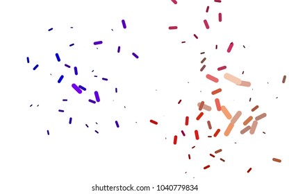 Light Multicolor, Rainbow vector pattern with rounded lines. Capsules on blurred abstract background with gradient. The pattern can be used for websites.