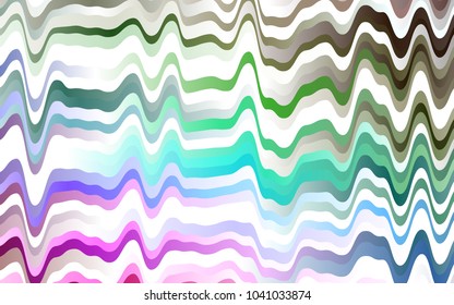 Light Multicolor, Rainbow vector pattern with lines, ovals. Brand-new colored illustration in marble style with gradient. The elegant pattern for brand book.