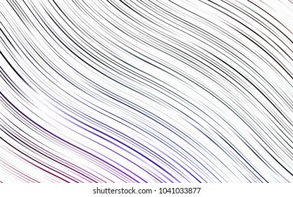 Light Multicolor, Rainbow vector pattern with bent lines. A vague circumflex abstract illustration with gradient. Marble style for your business design.