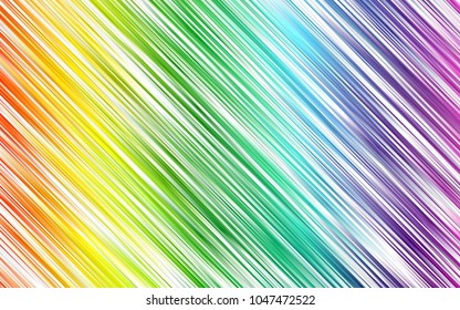 Light Multicolor, Rainbow vector pattern with narrow lines. Glitter abstract illustration with colored sticks. Smart design for your business advert.