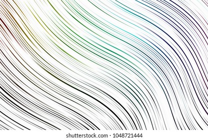 Light Multicolor, Rainbow vector pattern with liquid shapes. Shining crooked illustration in marble style. The best blurred design for your business.