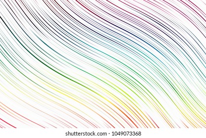 Light Multicolor, Rainbow vector pattern with liquid shapes. Blurred geometric sample with gradient bubbles.  A completely new template for your business design.