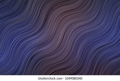 Light Multicolor, Rainbow vector pattern with bent ribbons. Modern gradient abstract illustration with bandy lines. Marble design for your web site.