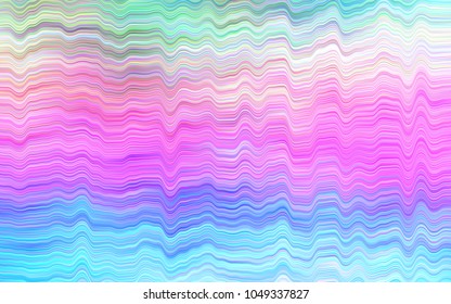 Light Multicolor, Rainbow vector pattern with lines, ovals. Colorful illustration in abstract marble style with gradient. Pattern for your business design.