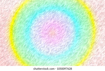 Light Multicolor, Rainbow vector pattern with bent ribbons. An elegant bright illustration with gradient. The elegant pattern for brand book.