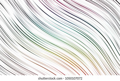Light Multicolor, Rainbow vector pattern with lamp shapes. Shining crooked illustration in marble style. Marble style for your business design.