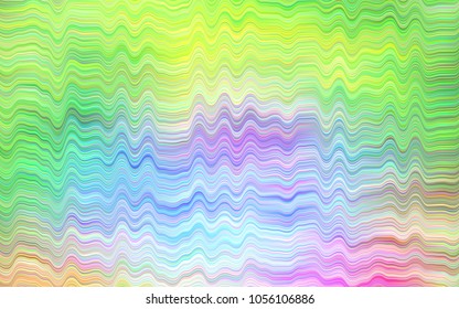 Light Multicolor, Rainbow vector pattern with lava shapes. An elegant bright illustration with gradient. The template for cell phone backgrounds.