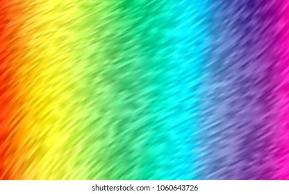 Light Multicolor, Rainbow vector pattern with lamp shapes. Shining crooked illustration in marble style. The best blurred design for your business.